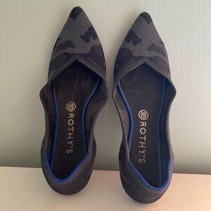 Rothy’s Size 10 Dark Gray Camo Discontinued Points